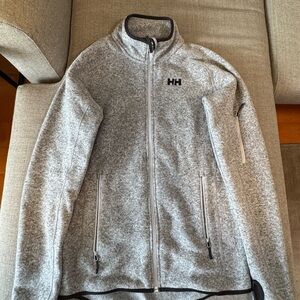 Helly Hansen Heathered Gray Fleece Jacket